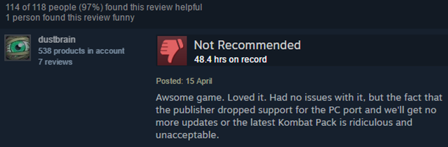 Illustration for article titled Seven Steam Games Whose Reviews Have Changed A Lot